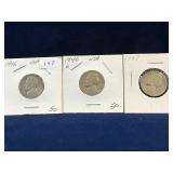 1946, 46 D, 47 - USA Jefferson Nickels