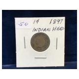 1897 USA Indian Head Penny