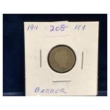 1911 - USA Barber Silver 10 Cent Piece