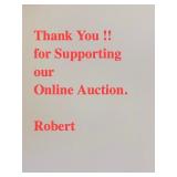 Thank You for supporting our online auction!