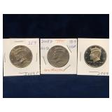 2008P, 08D, 08S - USA Kennedy Nickel Half Dollars