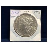 1890 S - USA Morgan Silver Dollar