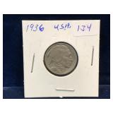 1936 USA Buffalo Nickel