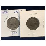 two 1965 - USA Washington Quarters