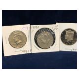 1998P 98D, 98S - USA Kennedy Nickel Half Dollars