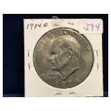 1974  D - USA Eisenhower Nickel Dollar