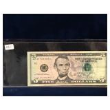 2021 USA $5 Bank Note