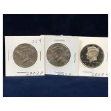 2003P 03D, 03S - USA Kennedy Nickel Half Dollars