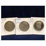 1989P 89D, 89S - USA Kennedy Nickel Half Dollars