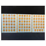 Lincoln Head pennies book, 1909-1940S, 87 coins