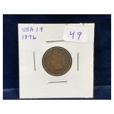 1896 USA Indian Head Penny