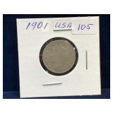 1901 USA Liberty Head Nickel