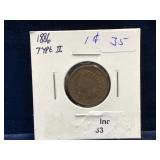 1886 USA Indian Head Penny
