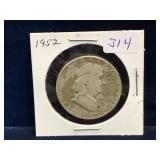 1952 - USA Franklin Silver 50 Cent Piece