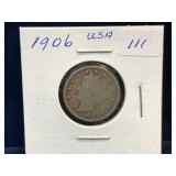 1906 USA Liberty Head Nickel
