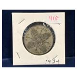 1924 UK Silver 1 Florin