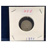 1897 UK Silver 3 Pence