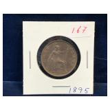 1895 - UK Half Penny