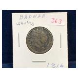 1816 UK Bronze Shilling