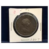 1807 UK One Penny Trade Token