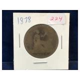 1878 -  UK Penny