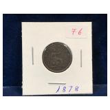 1878 -  UK Farthing