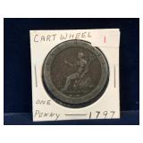 1797 UK One Penny 'Cartwheel Token'