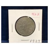 1929 UK Silver 1 Florin