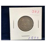 1898 UK Silver Shilling