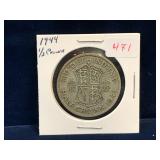 1944 UK Silver Half Crown