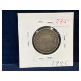 1885 UK Silver Shilling