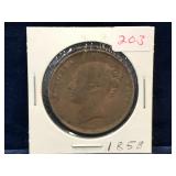 1858 UK Penny