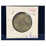 1922 UK Silver 1 Florin