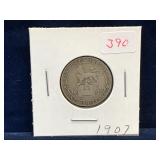 1907 UK Silver Shilling