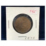 1873 - UK Half Penny