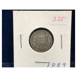 1889 UK Silver Six Pence