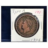 1826 UK Penny