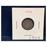 1904 UK Silver 3 Pence