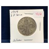 1914 UK Silver 1 Florin