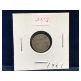 1861 UK Silver 3 Pence