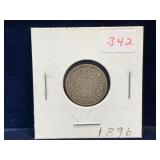 1896 UK Silver Six Pence