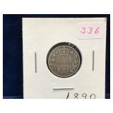 1890 UK Silver Six Pence