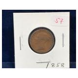 1858 UK  Farthing