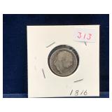 1816 UK Silver Six Pence