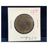 1858 - UK Half Penny