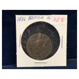 1886 - UK Half Penny