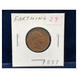1837 UK  Farthing