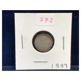 1889 UK Silver 3 Pence