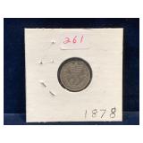 1878 UK Silver 3 Pence
