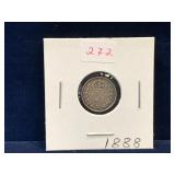 1888 UK Silver 3 Pence